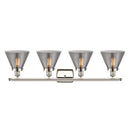 Innovations Lighting Large Cone 4 Light Bath Vanity Light Part Of The Ballston Collection 916-4W-PN-G43-LED