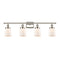 Bell Bath Vanity Light shown in the Polished Nickel finish with a Matte White shade