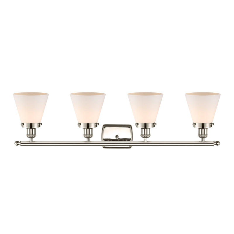 Innovations Lighting Small Cone 4 Light Bath Vanity Light Part Of The Ballston Collection 916-4W-PN-G61-LED