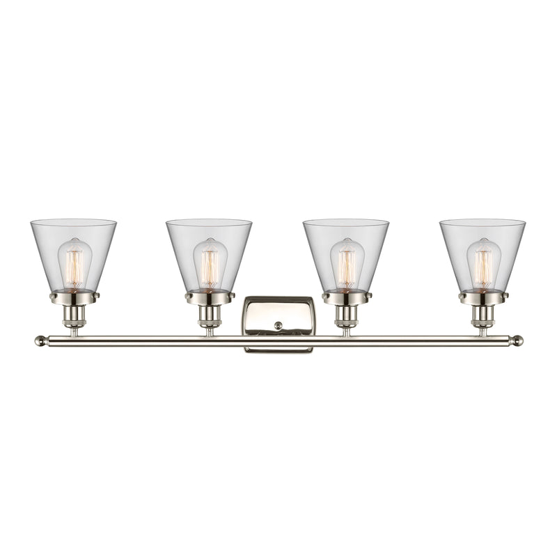 Innovations Lighting Small Cone 4 Light Bath Vanity Light Part Of The Ballston Collection 916-4W-PN-G62-LED