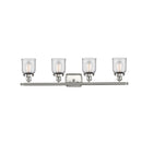 Innovations Lighting Small Bell 4 Light Bath Vanity Light Part Of The Ballston Collection 916-4W-SN-G52-LED