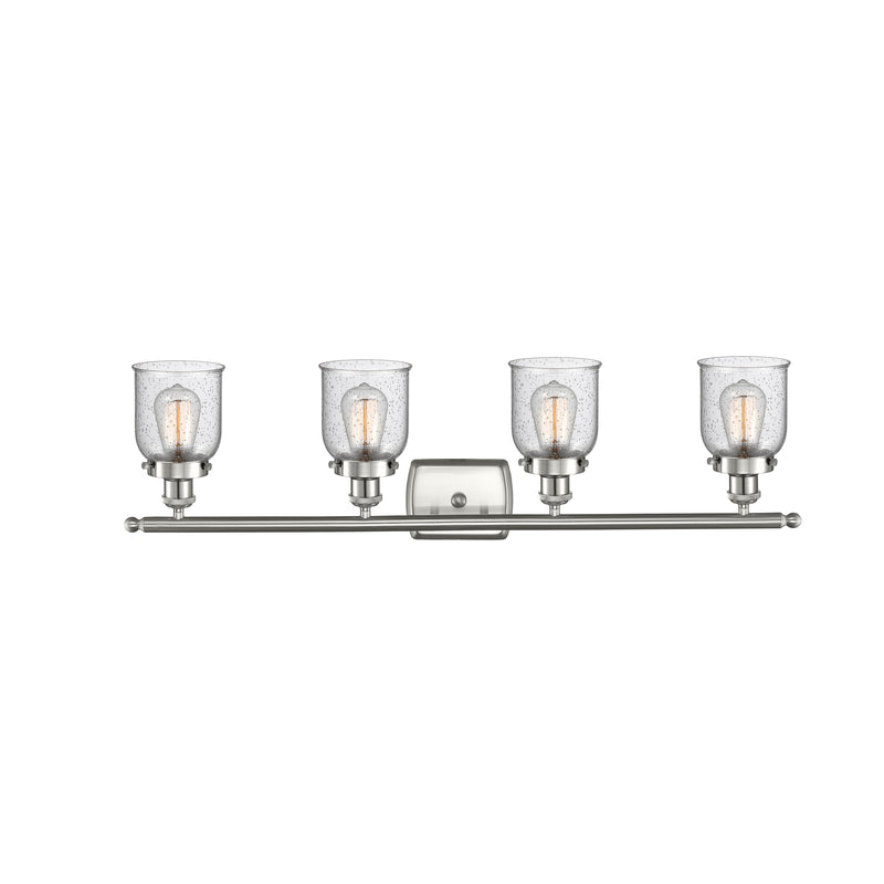 Innovations Lighting Small Bell 4 Light Bath Vanity Light Part Of The Ballston Collection 916-4W-SN-G54-LED