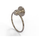 Allied Brass Mercury Collection Towel Ring with Groovy Accent 916G-PEW