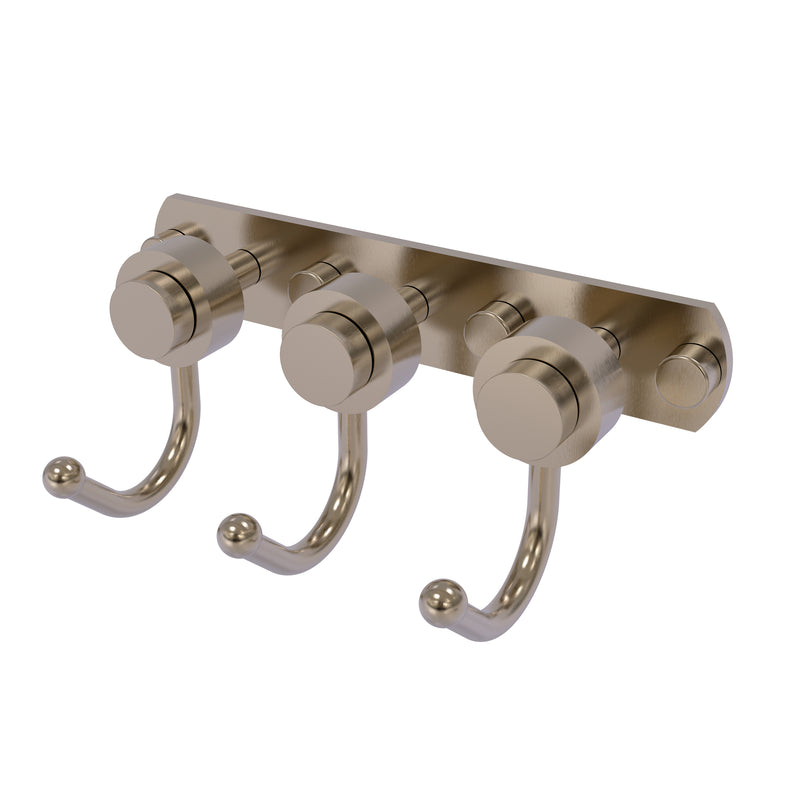 Allied Brass Mercury Collection 3 Position Multi Hook with Smooth Accent 920-3-PEW
