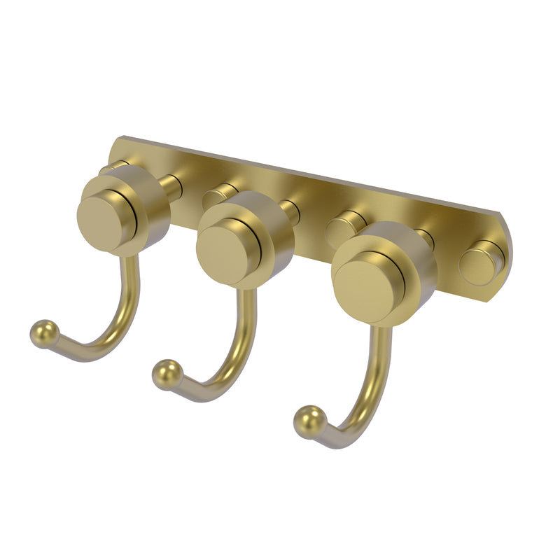 Allied Brass Mercury Collection 3 Position Multi Hook with Smooth Accent 920-3-SBR