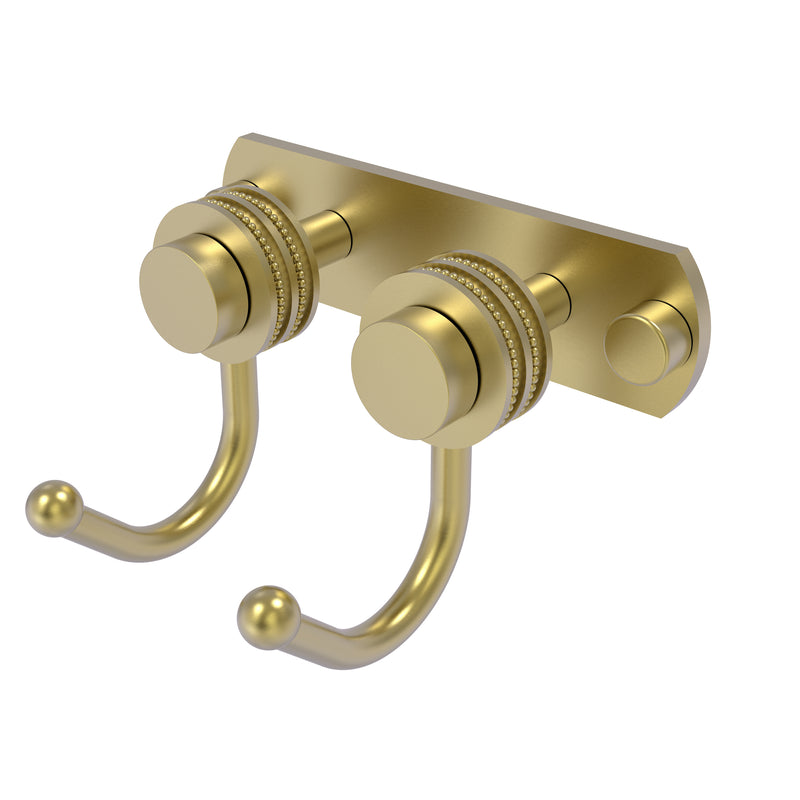 Allied Brass Mercury Collection 2 Position Multi Hook with Dotted Accent 920D-2-SBR