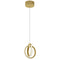 Dainolite 14W Pendant Aged Brass with White Silicone Diffuser 9228-614LEDP-AGB