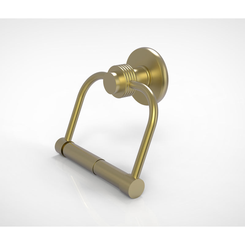 Allied Brass Mercury Collection 2 Post Toilet Tissue Holder with Groovy Accents 924G-SBR