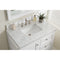 James Martin De Soto 36" Single Vanity Bright White with 3 cm Carrara Marble Top 825-V36-BW-3CAR