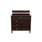 James Martin Brittany 36" Burnished Mahogany Single Vanity with 3 cm Galala Beige Top 650-V36-BNM-3OGLB