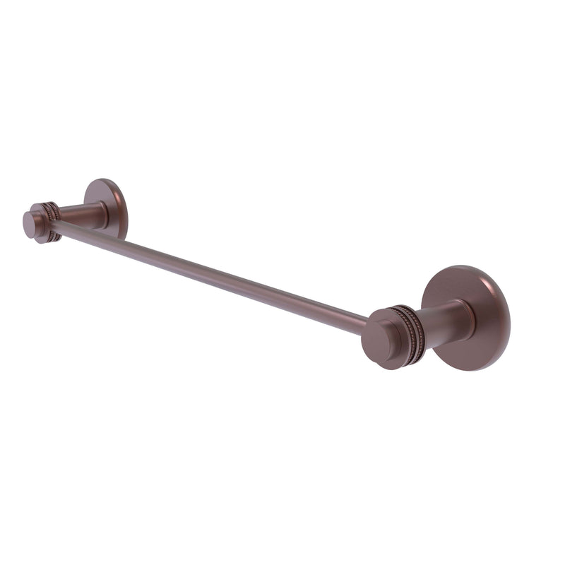 Allied Brass Mercury Collection 24 Inch Towel Bar with Dotted Accent 931D-24-CA