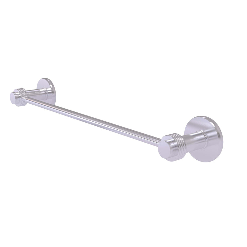 Allied Brass Mercury Collection 24 Inch Towel Bar with Groovy Accent 931G-24-SCH