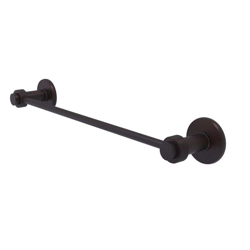 Allied Brass Mercury Collection 24 Inch Towel Bar with Groovy Accent 931G-24-VB