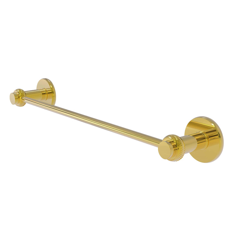 Allied Brass Mercury Collection 24 Inch Towel Bar with Twist Accent 931T-24-PB
