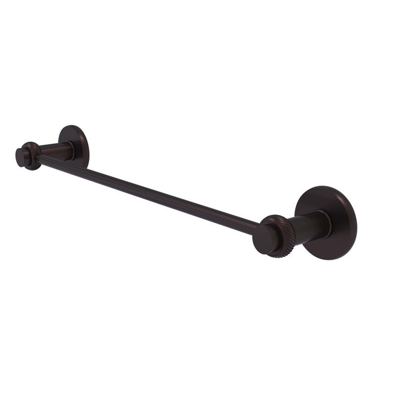 Allied Brass Mercury Collection 30 Inch Towel Bar with Twist Accent 931T-30-ABZ