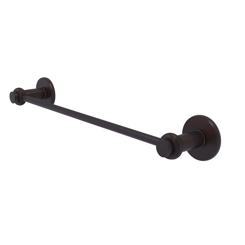 Allied Brass Mercury Collection 30 Inch Towel Bar with Twist Accent 931T-30-VB