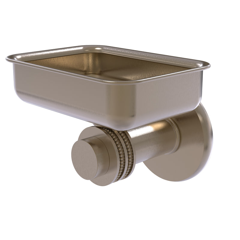 Allied Brass Mercury Collection Wall Mounted Soap Dish with Dotted Accents 932D-PEW