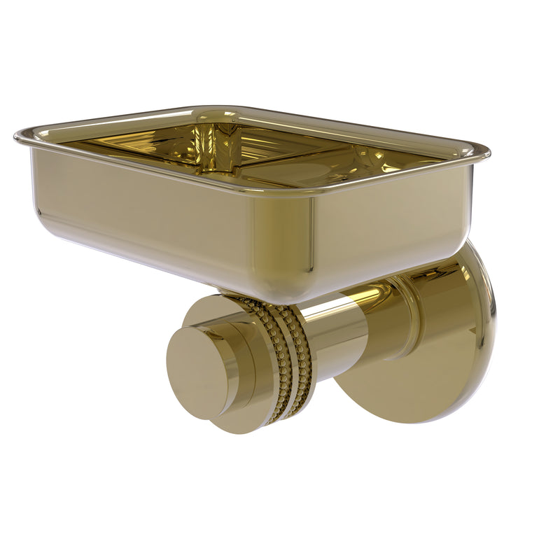 Allied Brass Mercury Collection Wall Mounted Soap Dish with Dotted Accents 932D-UNL