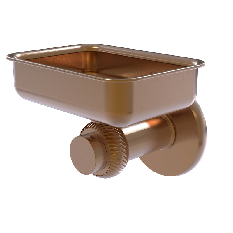 Allied Brass Mercury Collection Wall Mounted Soap Dish with Twisted Accents 932T-BBR