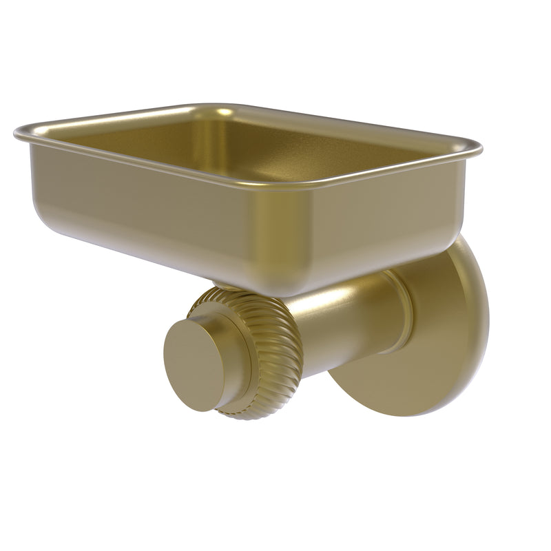 Allied Brass Mercury Collection Wall Mounted Soap Dish with Twisted Accents 932T-SBR
