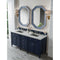 James Martin Brittany 72" Victory Blue Double Vanity with 3 cm Eternal Jasmine Pearl Quartz Top 650-V72-VBL-3EJP