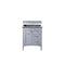 James Martin Palisades 30" Single Vanity Silver Gray with 3 cm Charcoal Soapstone Quartz Top 527-V30-SL-3CSP