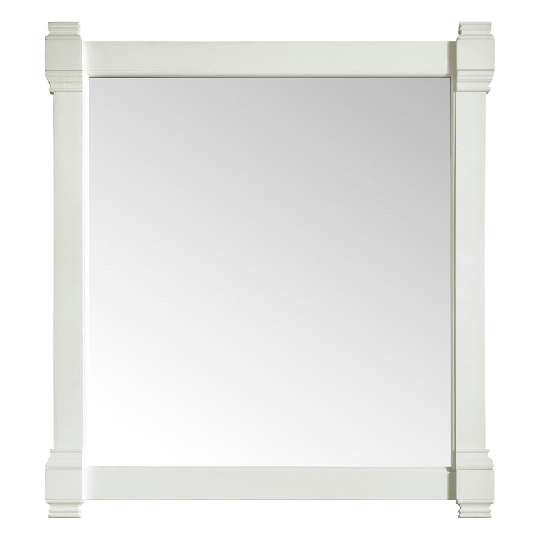 James Martin Brittany 48" Bright White Single Vanity with 3 cm Gray Expo Quartz Top 650-V48-BW-3GEX