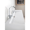 James Martin Mercer Island 72" Double Vanity Latte Oak with Glossy White Composite Top 389-V72D-LTO-A-GW