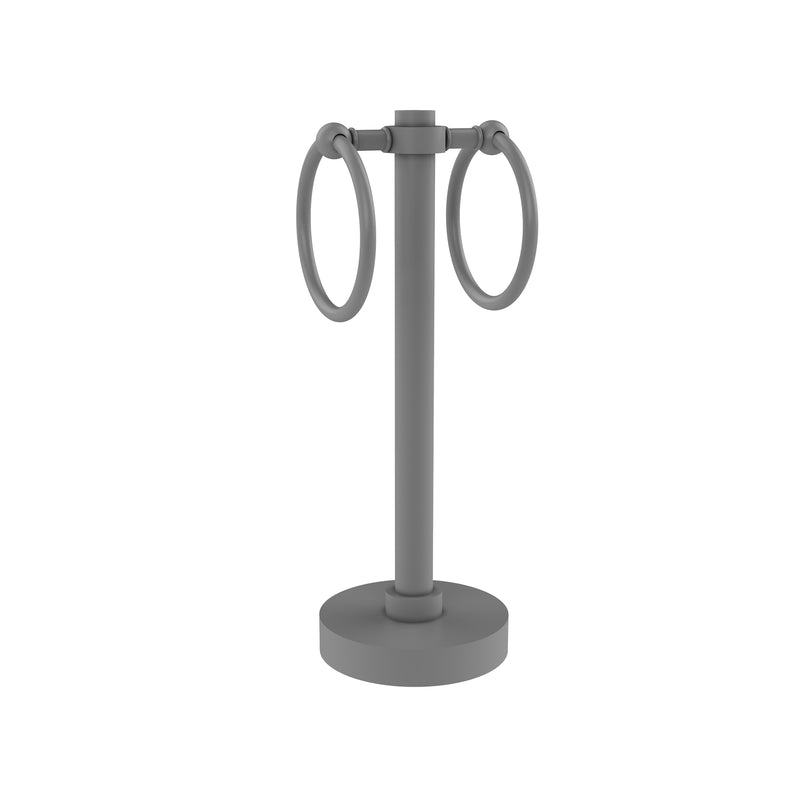 Allied Brass Vanity Top 2 Towel Ring Guest Towel Holder 953-GYM