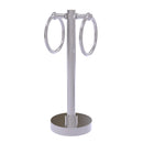 Allied Brass Vanity Top 2 Towel Ring Guest Towel Holder 953-SCH