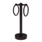 Allied Brass Vanity Top 2 Towel Ring Guest Towel Holder with Dotted Accents 953D-ABZ