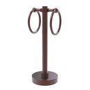 Allied Brass Vanity Top 2 Towel Ring Guest Towel Holder with Dotted Accents 953D-CA