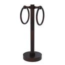 Allied Brass Vanity Top 2 Towel Ring Guest Towel Holder with Dotted Accents 953D-VB
