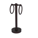 Allied Brass Vanity Top 2 Towel Ring Guest Towel Holder with Groovy Accents 953G-ABZ