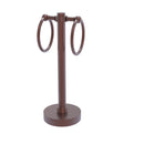 Allied Brass Vanity Top 2 Towel Ring Guest Towel Holder with Groovy Accents 953G-CA