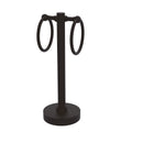 Allied Brass Vanity Top 2 Towel Ring Guest Towel Holder with Groovy Accents 953G-ORB
