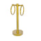 Allied Brass Vanity Top 2 Towel Ring Guest Towel Holder with Groovy Accents 953G-PB