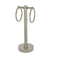 Allied Brass Vanity Top 2 Towel Ring Guest Towel Holder with Groovy Accents 953G-PNI