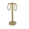 Allied Brass Vanity Top 2 Towel Ring Guest Towel Holder with Groovy Accents 953G-SBR