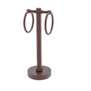 Allied Brass Vanity Top 2 Towel Ring Guest Towel Holder with Twisted Accents 953T-CA