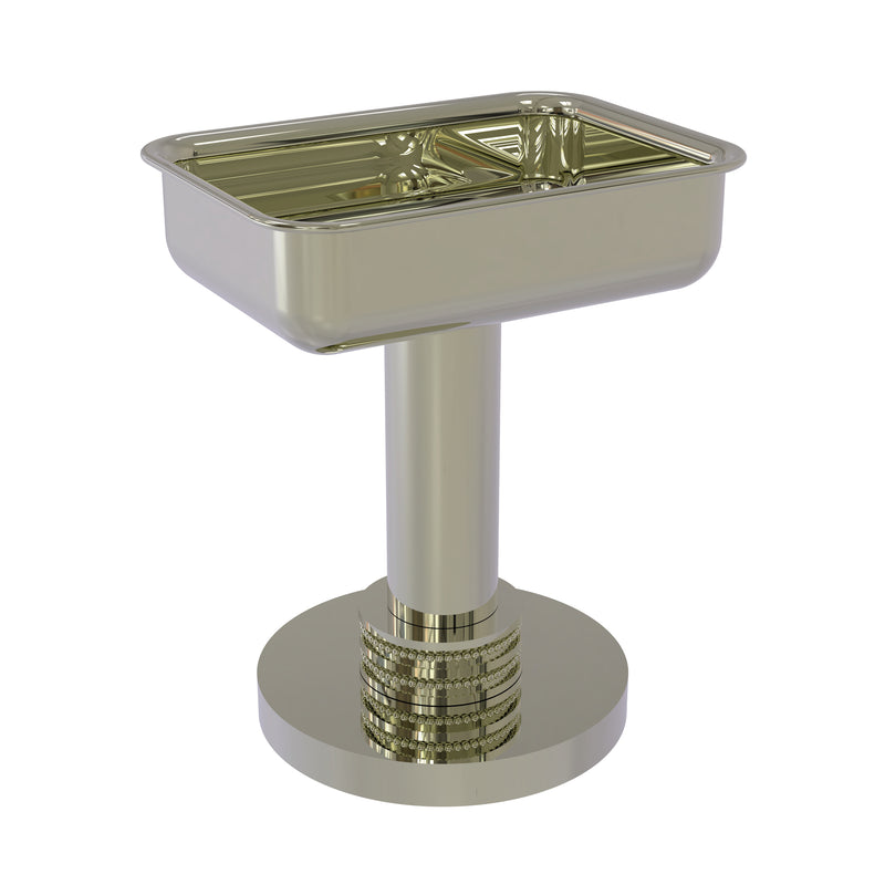 Allied Brass Vanity Top Soap Dish with Dotted Accents 956D-PNI