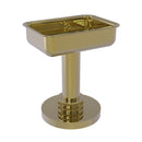 Allied Brass Vanity Top Soap Dish with Dotted Accents 956D-UNL
