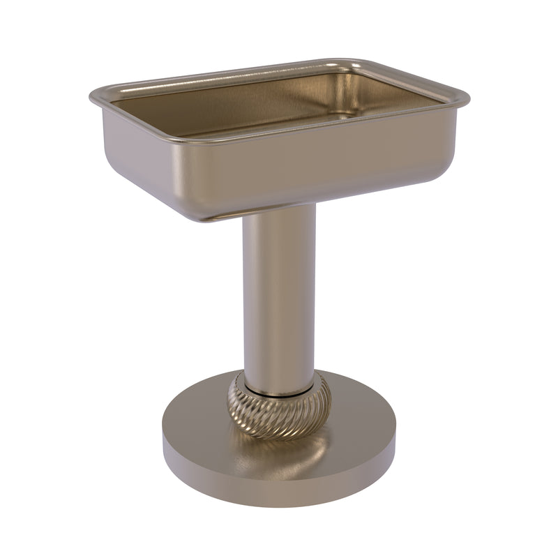 Allied Brass Vanity Top Soap Dish with Twisted Accents 956T-PEW