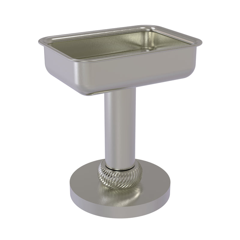 Allied Brass Vanity Top Soap Dish with Twisted Accents 956T-SN