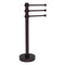 Allied Brass Vanity Top 3 Swing Arm Guest Towel Holder with Dotted Accents 973D-ABZ