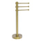 Allied Brass Vanity Top 3 Swing Arm Guest Towel Holder with Dotted Accents 973D-SBR