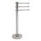 Allied Brass Vanity Top 3 Swing Arm Guest Towel Holder with Dotted Accents 973D-SN