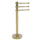 Allied Brass Vanity Top 3 Swing Arm Guest Towel Holder with Groovy Accents 973G-UNL