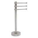 Allied Brass Vanity Top 3 Swing Arm Guest Towel Holder with Twisted Accents 973T-SN