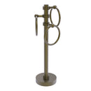 Allied Brass Vanity Top 3 Towel Ring Guest Towel Holder with Dotted Accents 983D-ABR